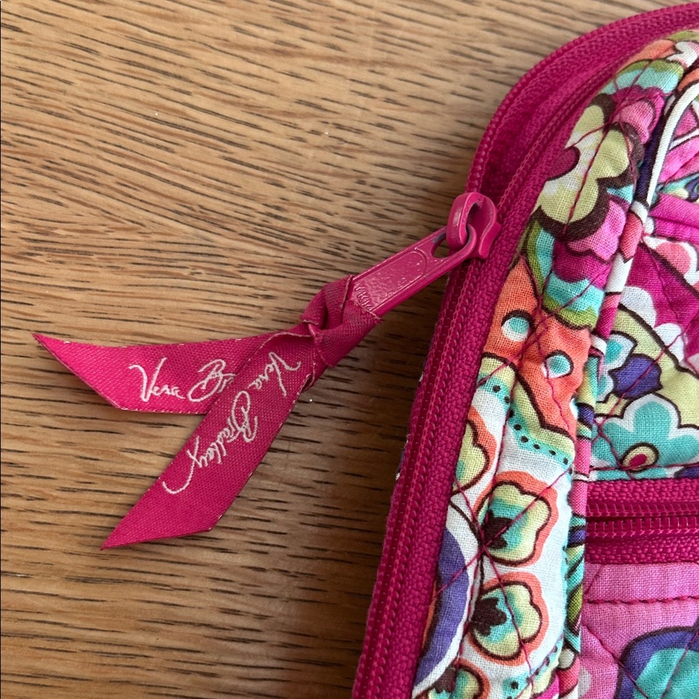 Vera Bradley Pink and Orange Patterned Backpack - Picture 7 of 7